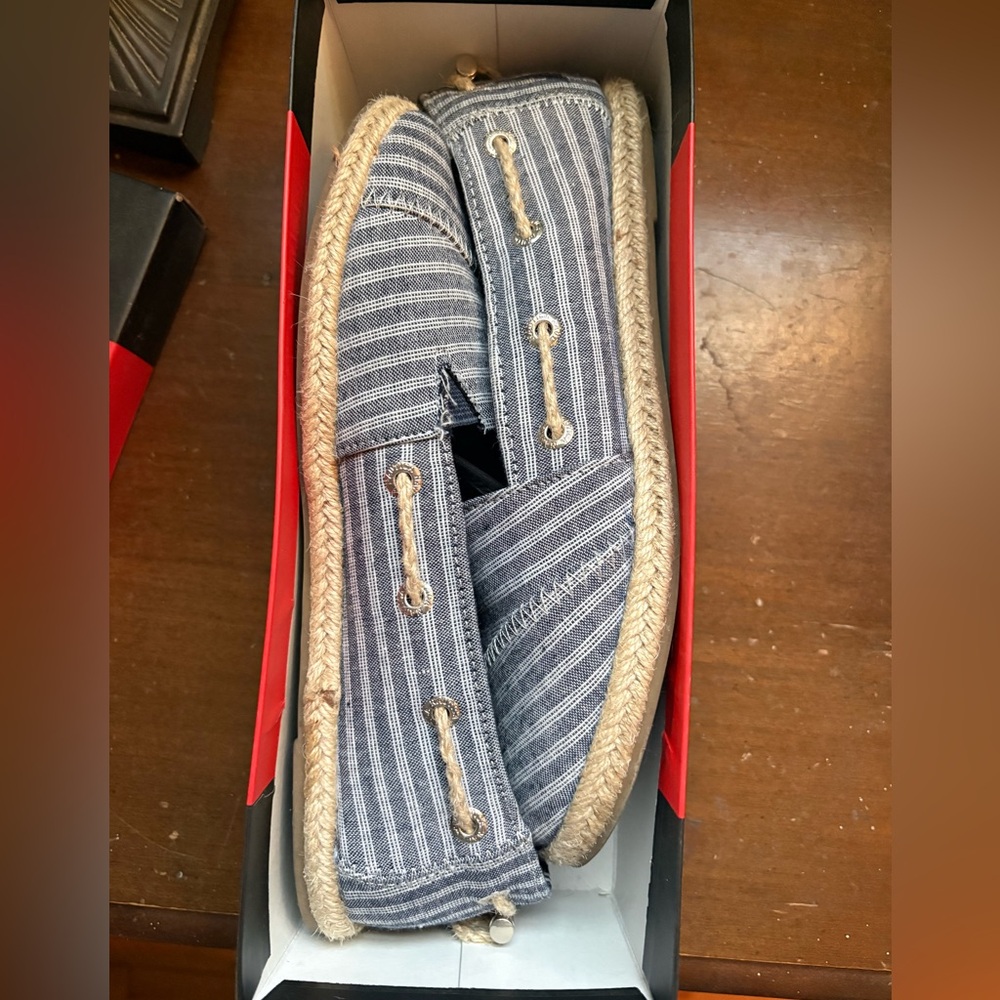 Nautica Blue Striped Loafers